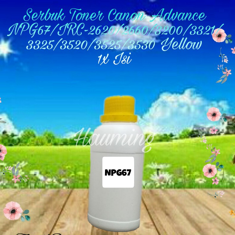 Serbuk Toner Canon NPG67 IR C2620 C3020 C3200 C3320 C3321 C3325 C3330 C3520 C3525 C3530 Yellow