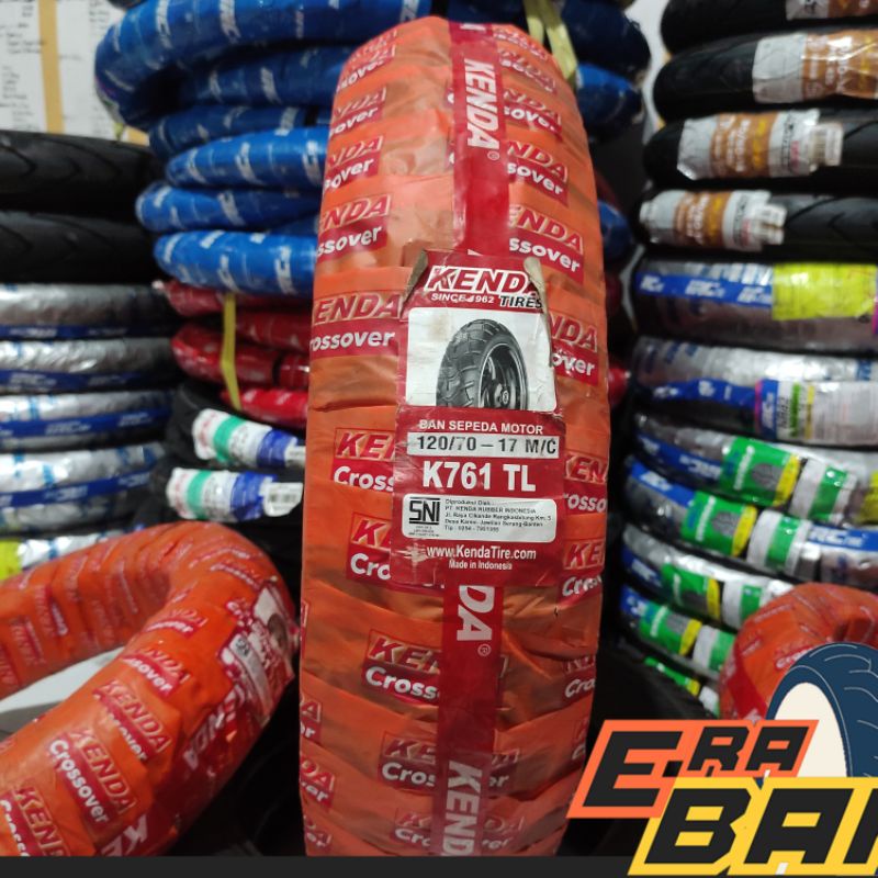 BAN LUAR KENDA K761 120 70 RING 17 TUBELESS DUAL PURPOSE