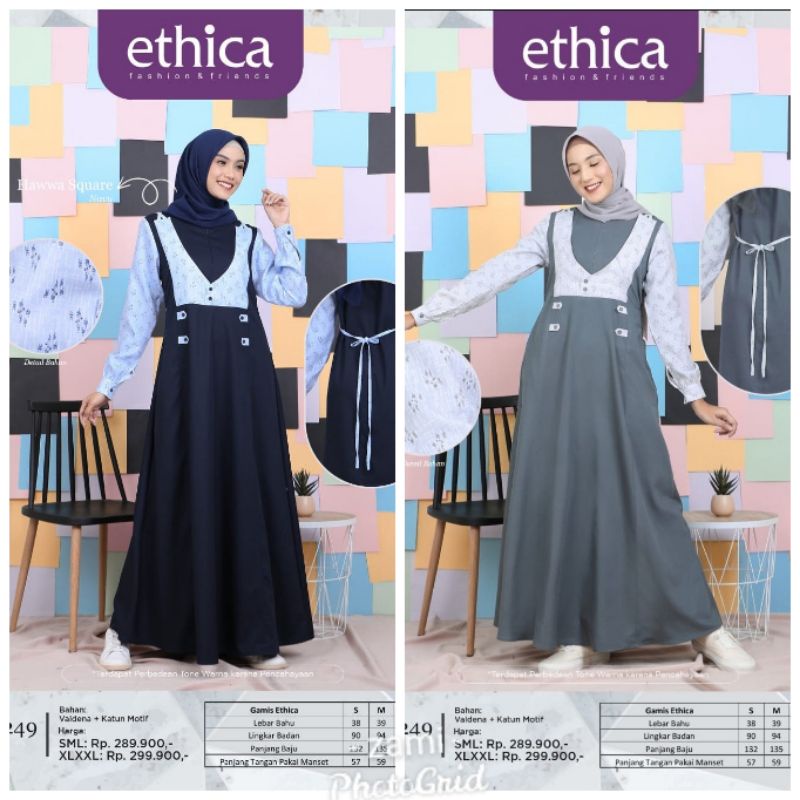 Ethica ayumi 249 gamis ORIGINAL berkualitas