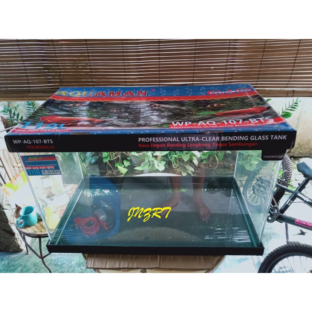 AQUARIUM AQUASCAPE BENDING IMPORT GLASS TANK AQ 107(GOJEK/GRAB)