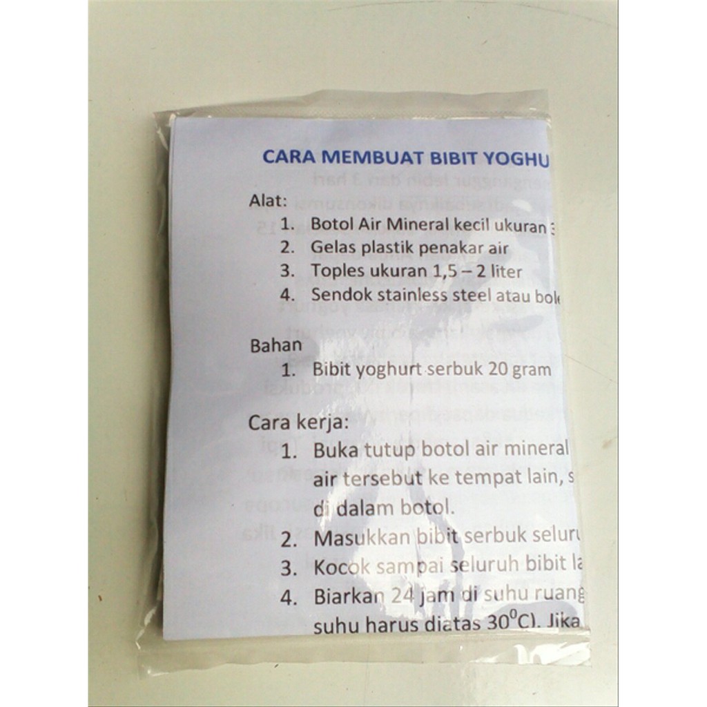 

bibit yogurt berkualitas Termurah