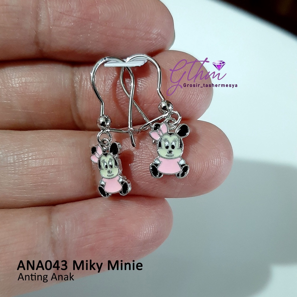 Anting Anak Miky Minie perhiasan Import Fashion Kualitas Premium Anti Karat Anti Luntur bisa dipakai sehari-hari ANA034 GTHM