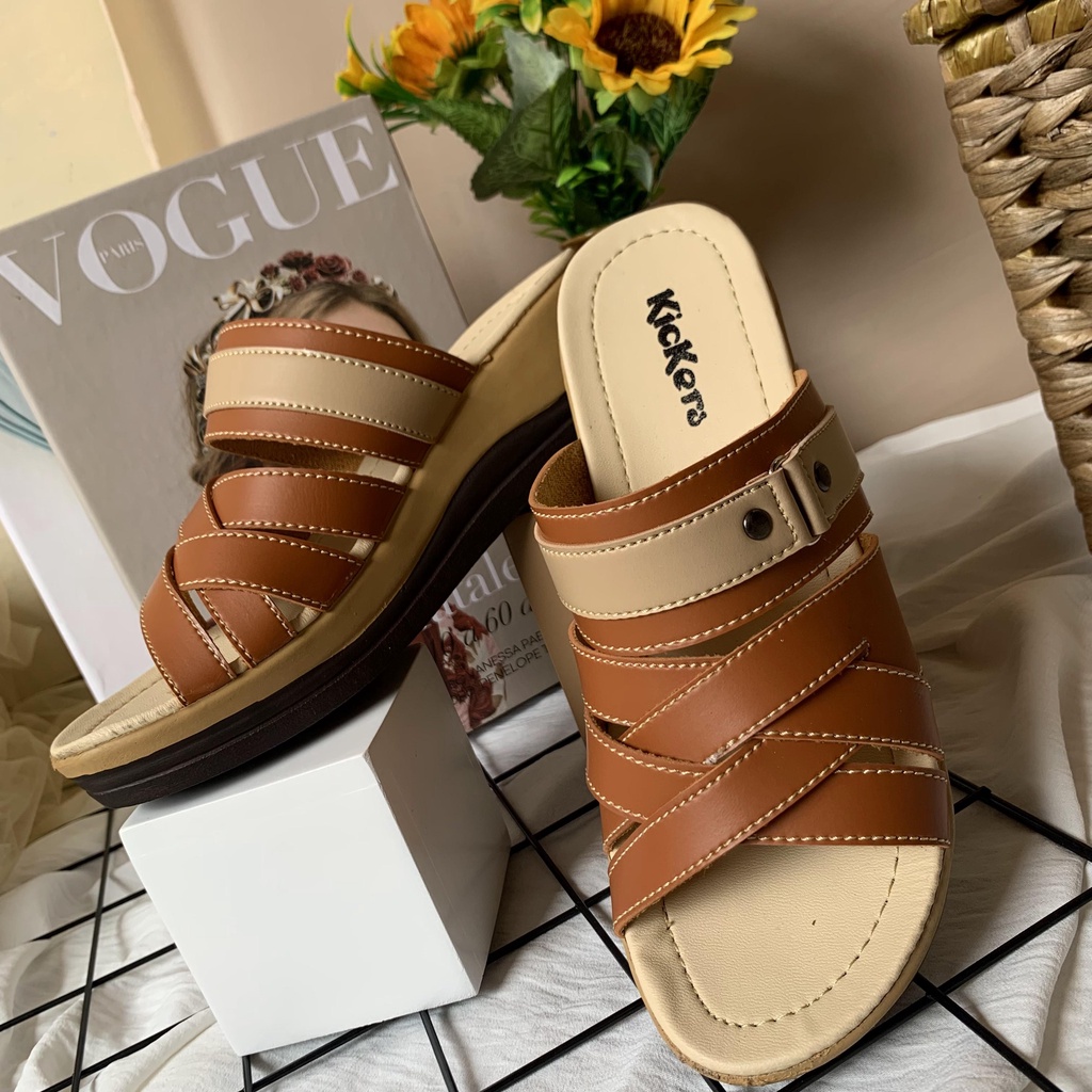 (TANPA KARDUS) sendal WEDGES SLOP SLP.04 6 SANDAL cewek WANITA terlaris kece populer trandy TERMURAH SANDAL SLIP 5cm CASUAL SANTAI TEPLEK SLOP FLIP FLOP SENDAL CEWEK FLAT SELOP WANITA MULAN