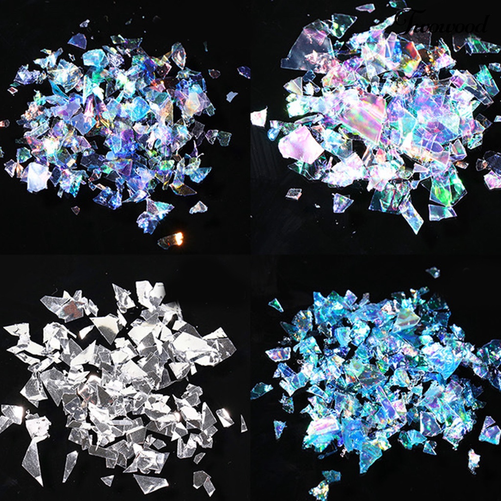 Kertas Payet Glitter Bentuk Irregular Untuk Dekorasi Nail Art