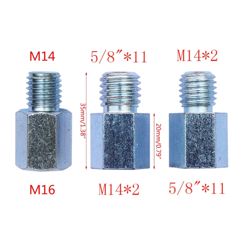 Zzz Adapter Konektor Sekrup M16 Ke M14 M14 Ke 5 / 8 Untuk Gerinda Tangan