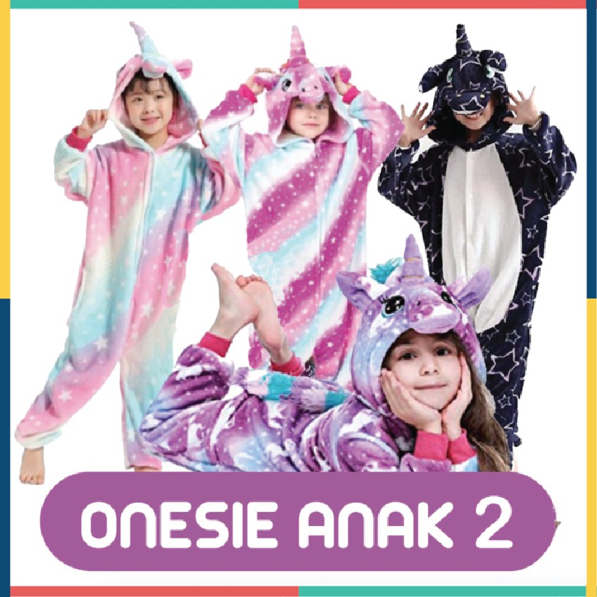 ONESIE KIGURUMI PIYAMA KOSTUM KID - UNICORN SPECIAL