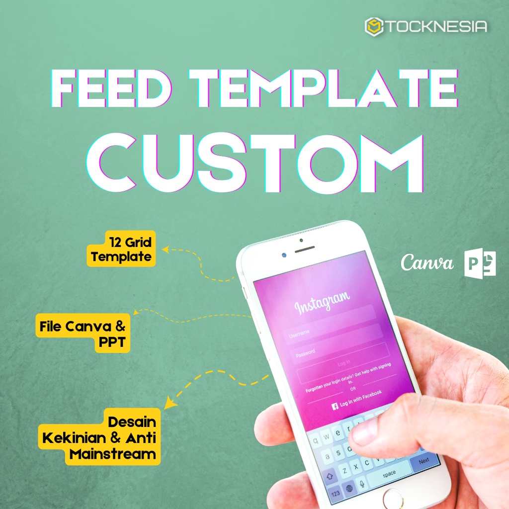 Jasa Feed Template Custom Instagram File Canva & PPT