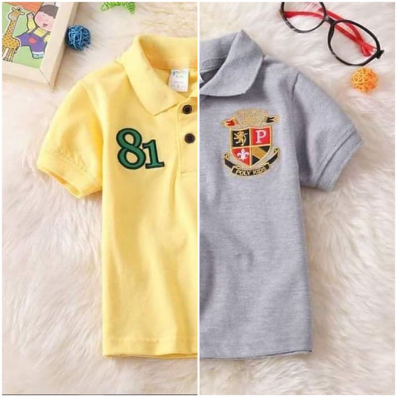Kaos Kerah Anak Laki Laki Impor ukuran 2-8tahun