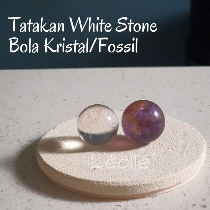 Leolle Tatakan Gelas / Tatakan Tempat lilin 8,5cm Batu alam