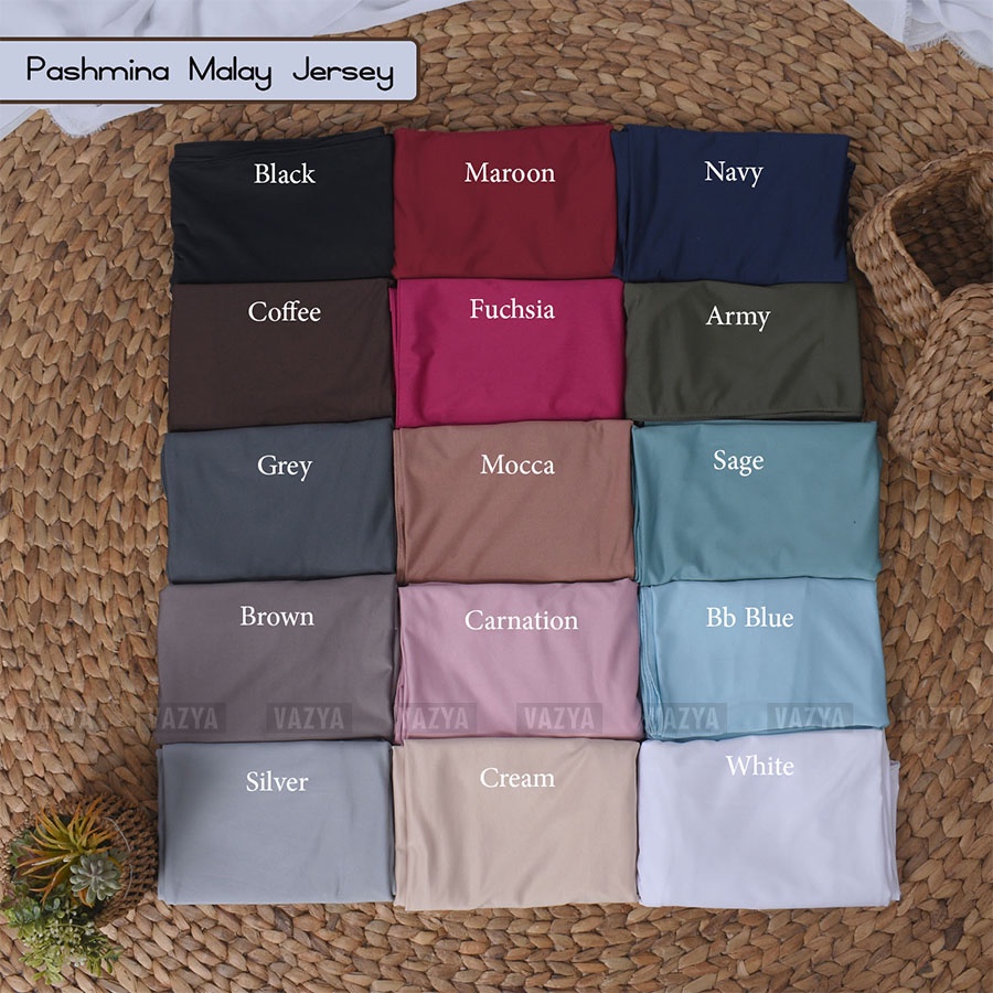 Pashmina Instant Malay Tali Ikat Jersey