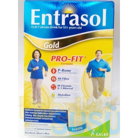 

[COD] Susu Dewasa Entrasol Gold Vanilla 600 Gram [COD]