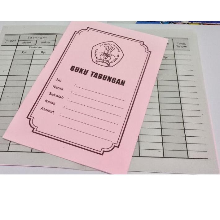 

지 1 pack isi 50 pics BUKU TABUNGAN KEUANGAN SEKOLAH/SD/MI/TK /PAUD Kekinian