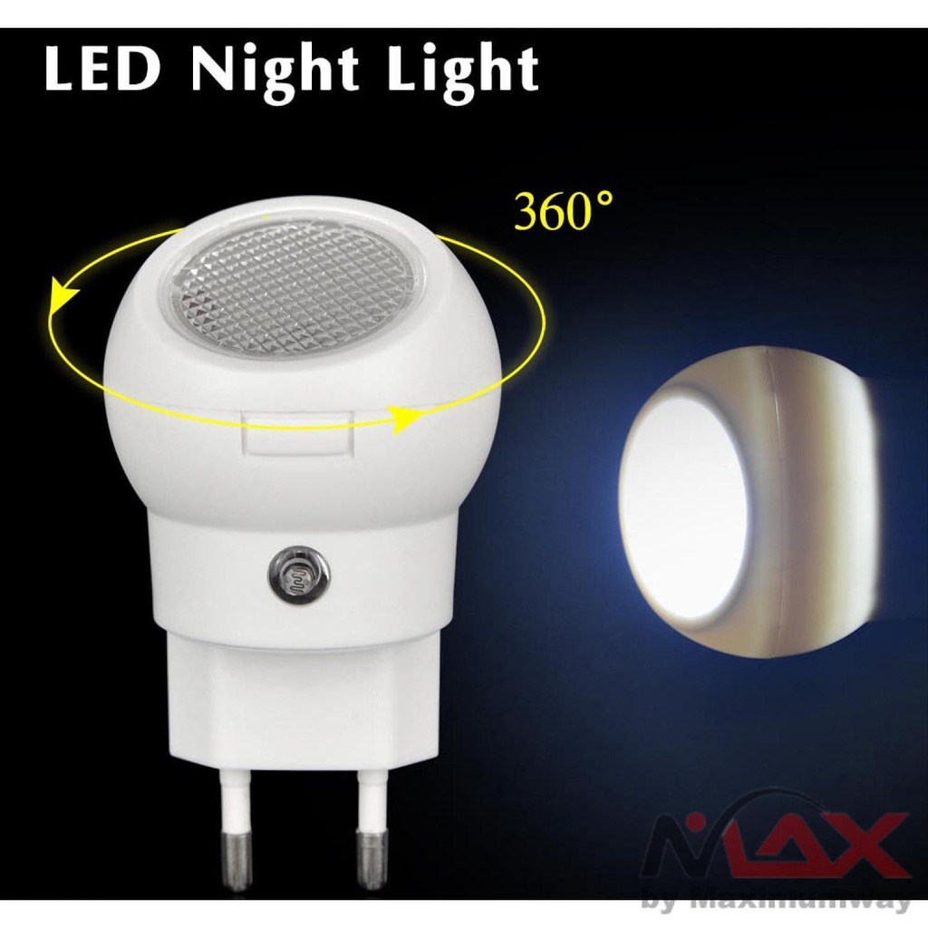 TaffLED Lampu Tidur LED Sensor Cahaya Rotasi 360 Derajat - LXX3148 Warna Putih