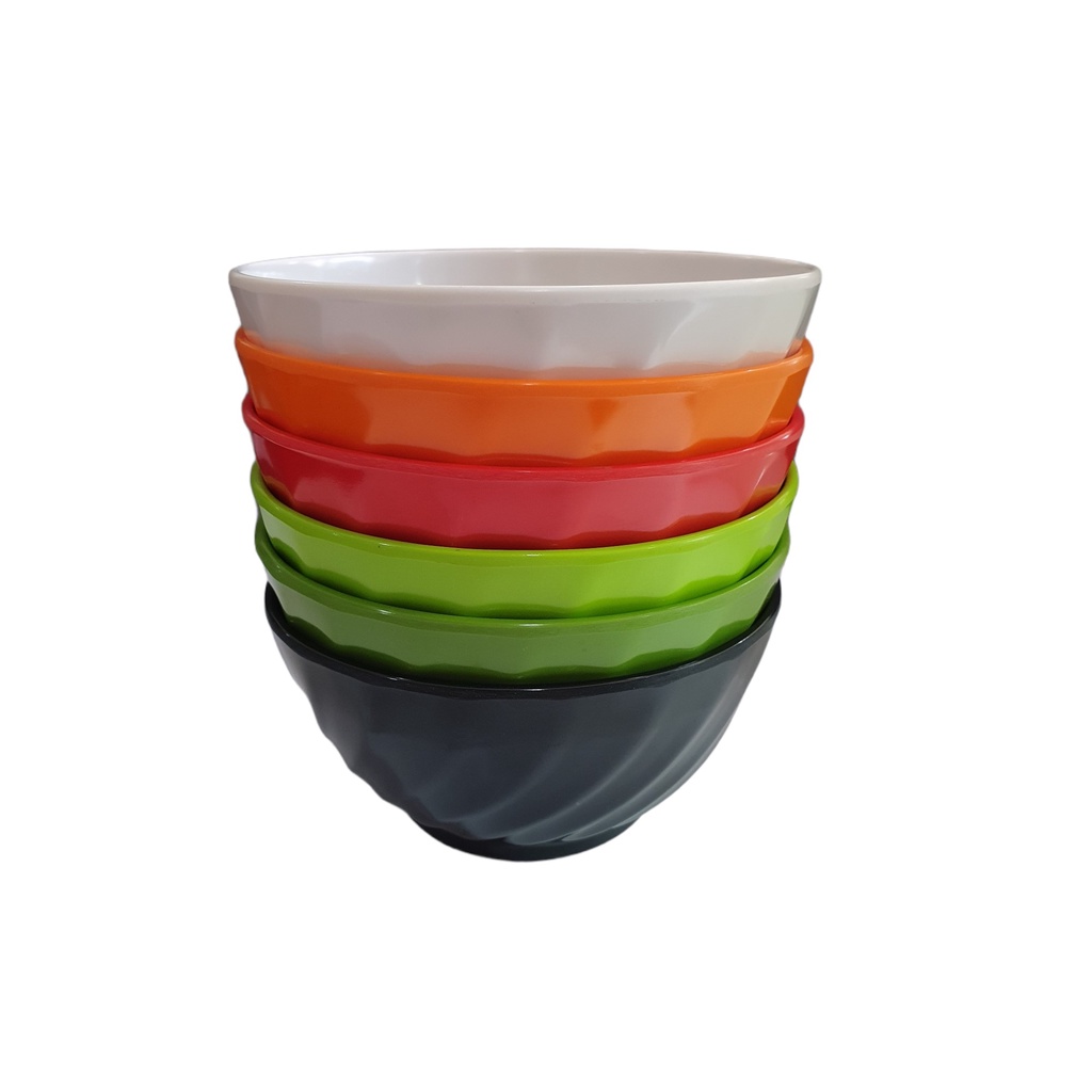 Mangkok Mie 6" Ulir - Mangkok Melamine Unica M 9060