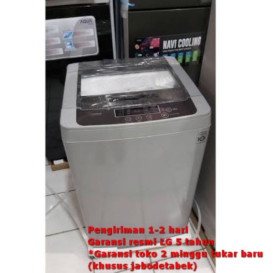 PROMO MESIN CUCI LG T2185VSPCK TOP LOADING 8.5 KG INVERTER 1 TABUNG 200 WATT