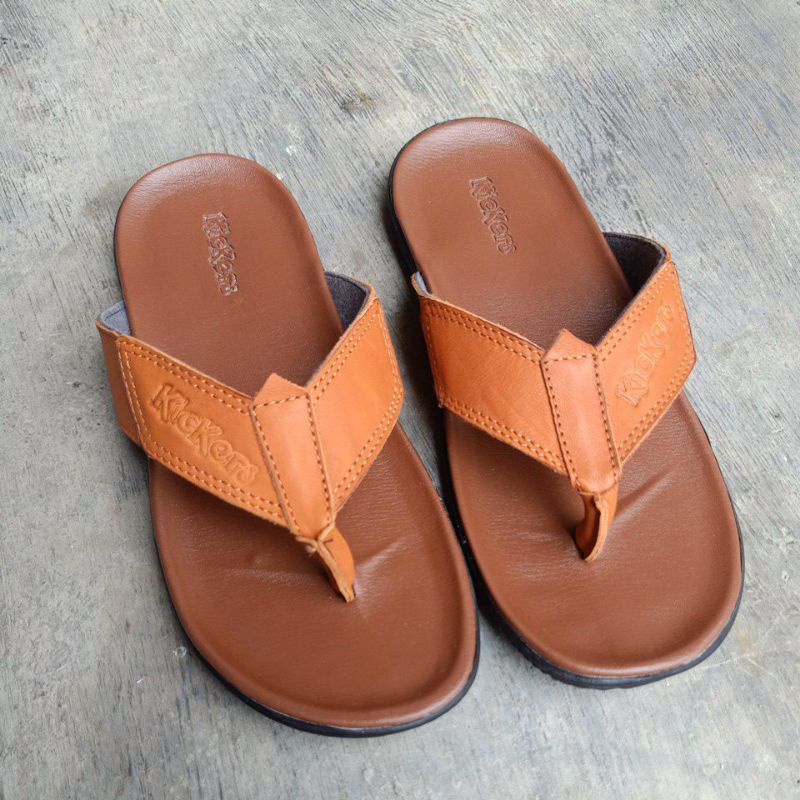 sandal Kickers 05/sandal kulit pria/sandal cowok terbaru/sandal murah/sandal fashion/sandal casual/sandal pria terlaris