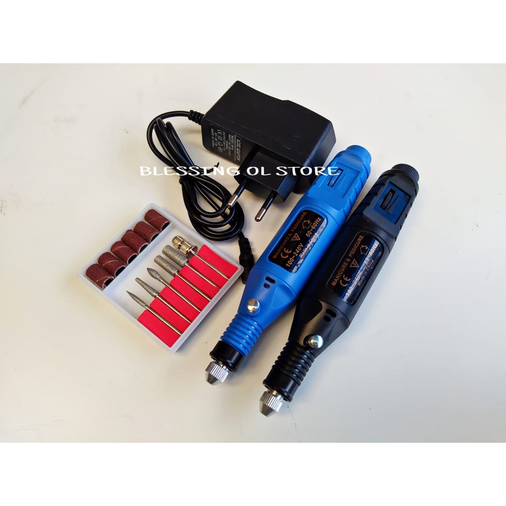 MESIN MINI GRINDER GRAFIR BOR POTONG GERINDA UKIR + ADAPTOR DC + MATA