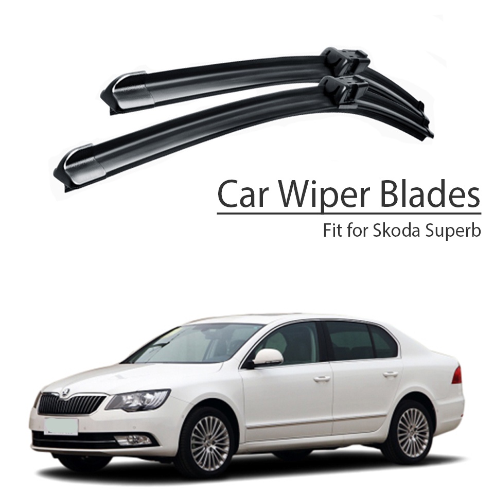 1 Set Karet Wiper Depan Mobil Untuk Skoda Superb B5 B6 B8 2018 2017-2001