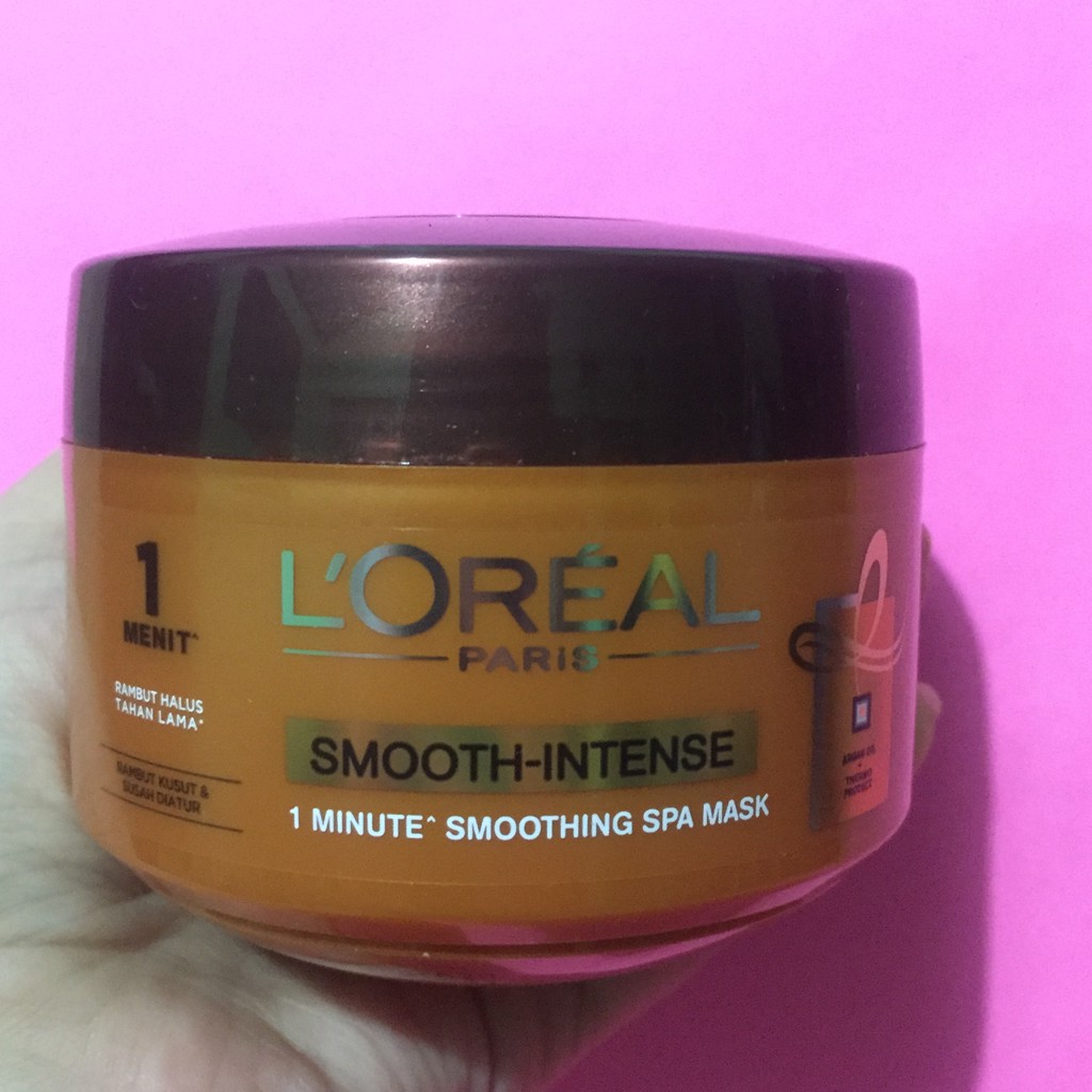 loreal smooth intense hair mask L'OREAL MASKER RAMBUT