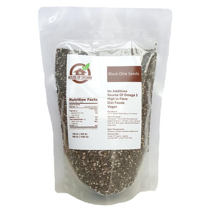 

TERLARIS! Organic Black Chia Seeds 150 Gr