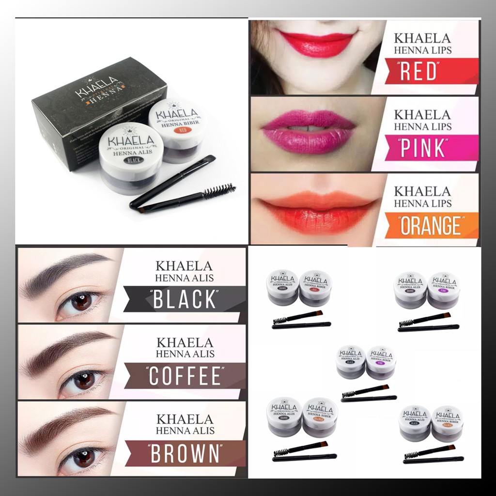 Paket Henna Alis dan Henna Bibir By Khaela Henna