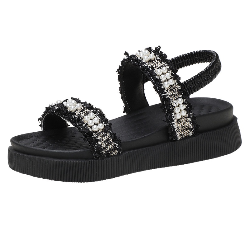 TBIG [COD] Sandal Tali PEARLME Wanita Import Korea Style Santai Wanita Remaja