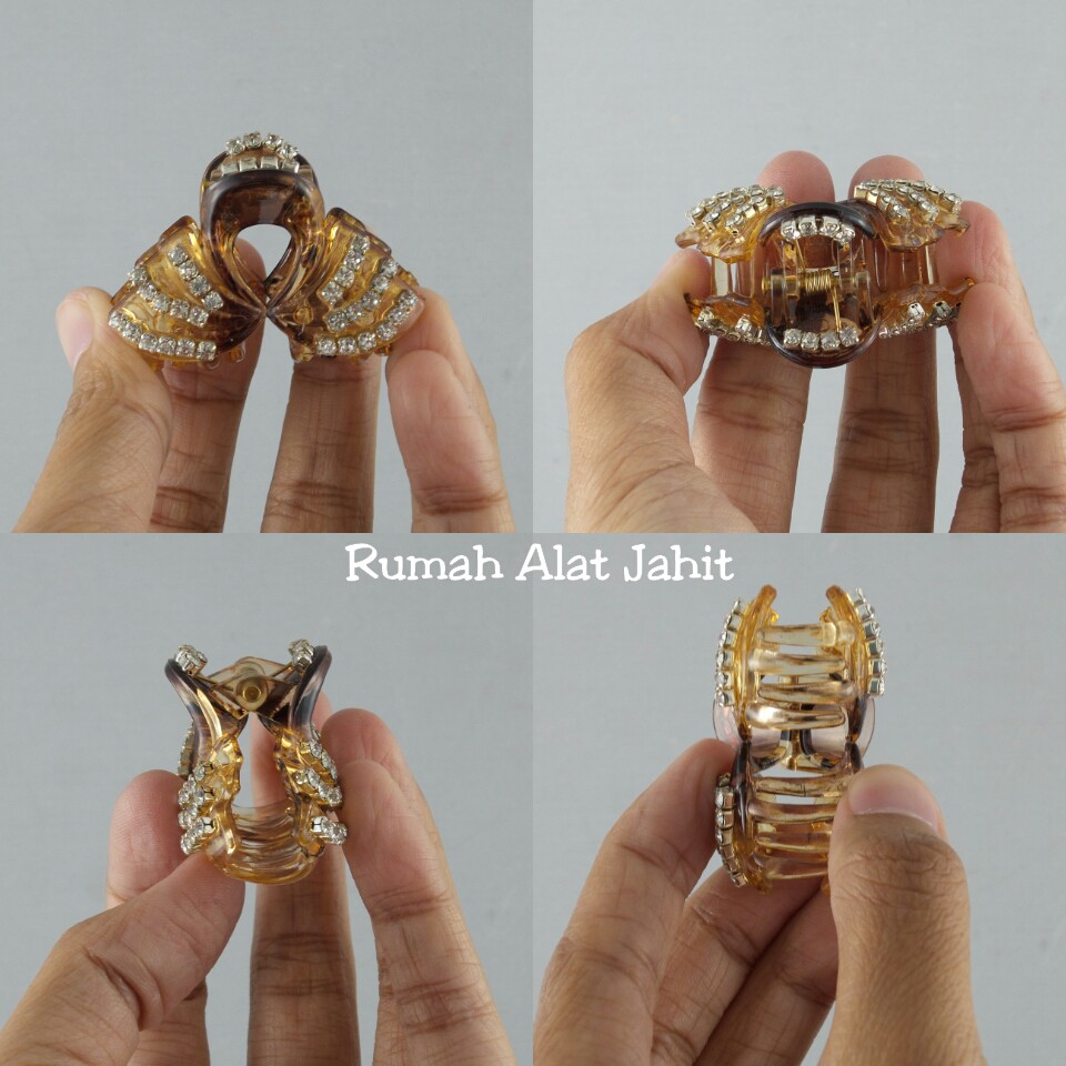 Jepit Rambut / Jedai Kecil Permata Pita 4cm