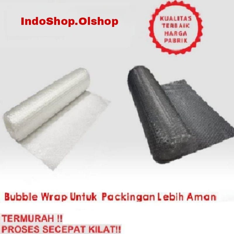 

Bubble Wrap Hitam & Putih untuk Packing per 1 pcs barang⭐ IndoShop ⭐