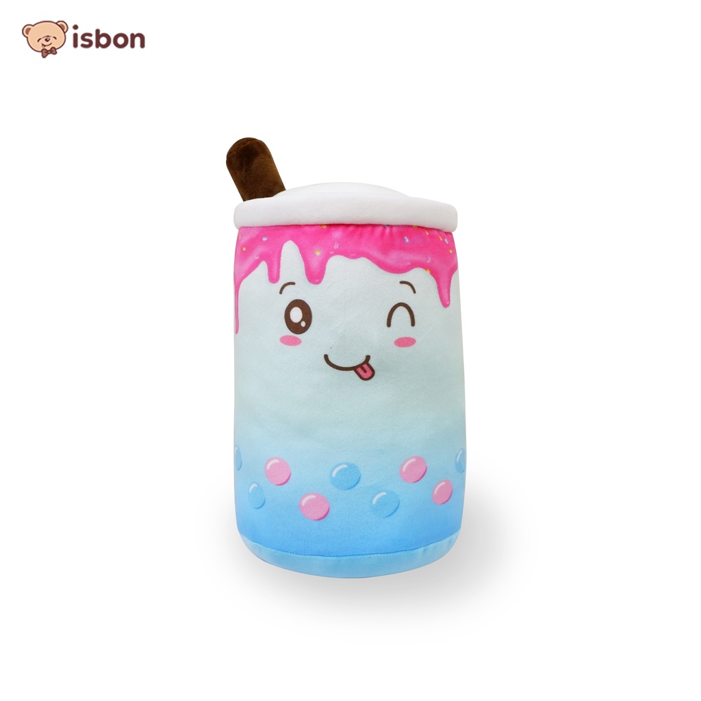 Boneka Boba Rainbow pelangi Bubble tea brown sugar istana boneka harum dan lembut rasa bubble gum lemon warna warni