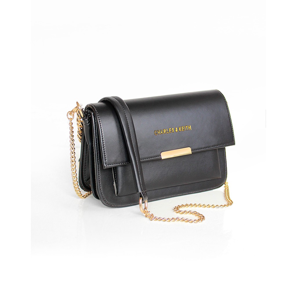 Tas Wanita cantik selempang Charles and keith tali rantai tas pesta clucth   bk01