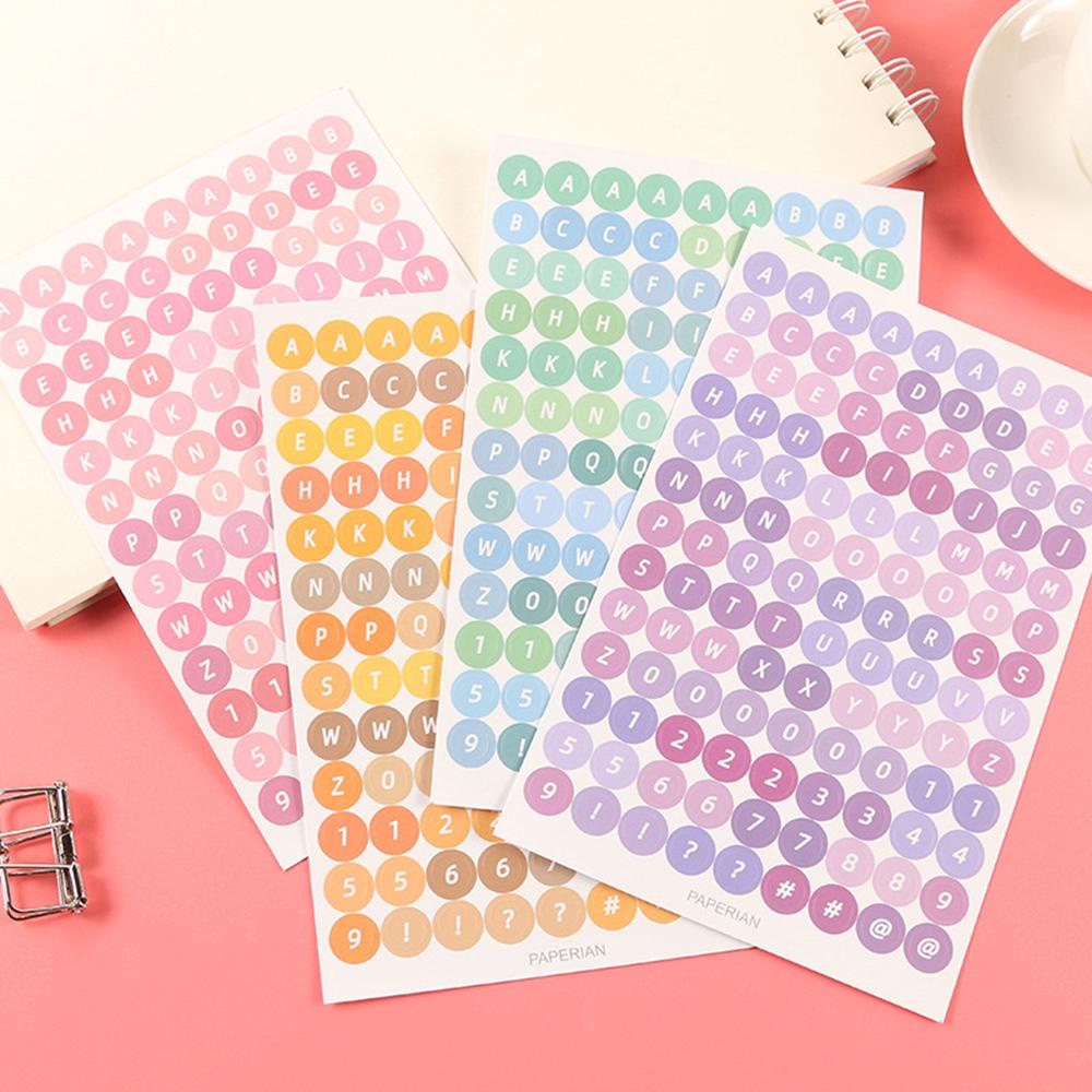 Agustina Sticker Colorful Alphabet Planner Alat Tulis