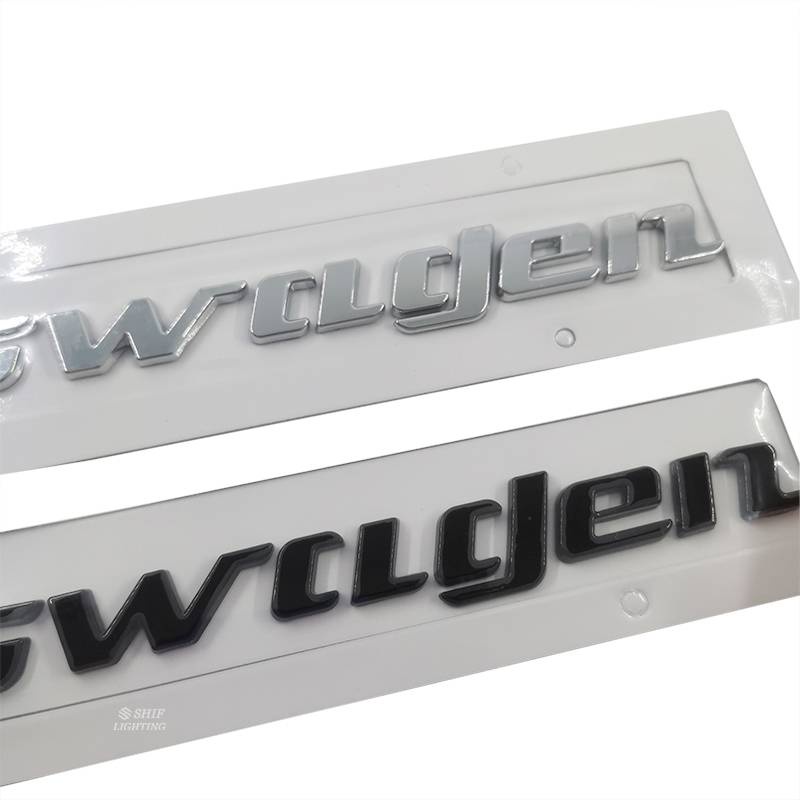 1pc Stiker Emblem / Badge Tulisan Volkswagen Bahan Abs Krom Untuk Mobil Vw Volkswagen