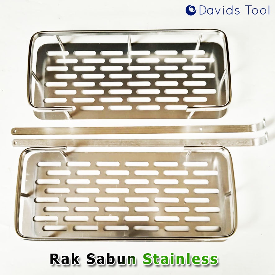 Rak Sabun Kamar Mandi Wc Tempat Susun Dinding Stainless