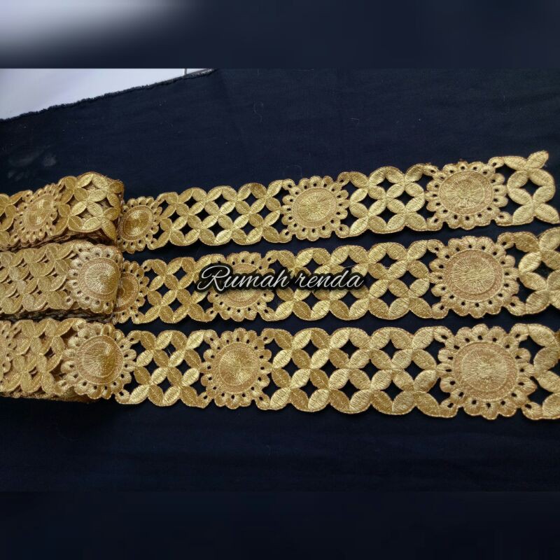 renda roll murah / bordir meteran murah / renda baju