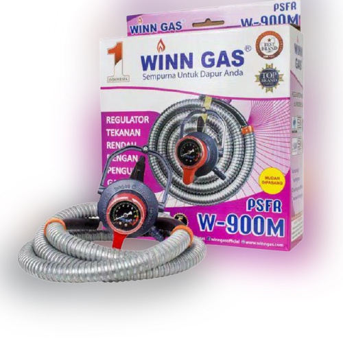 Winn Gas Selang Paket 1.8 Meter + Regulator Meter ( W900A ) Super Gas