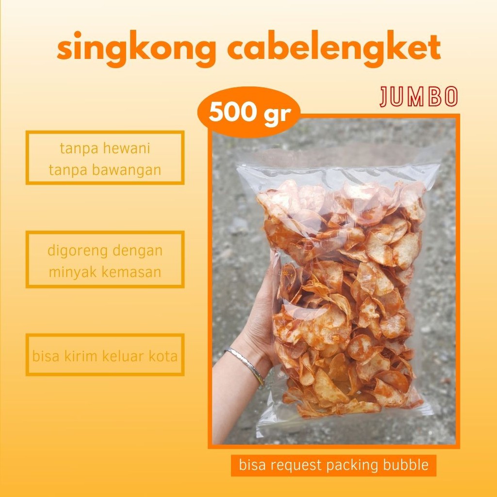 

[BESTSELLER!] JUMBO kripik singkong cabelengket || kripik ubi pedas manis