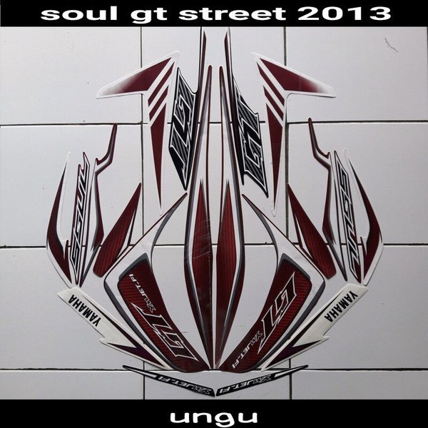 stiker motor soul gt street 2013 ungu