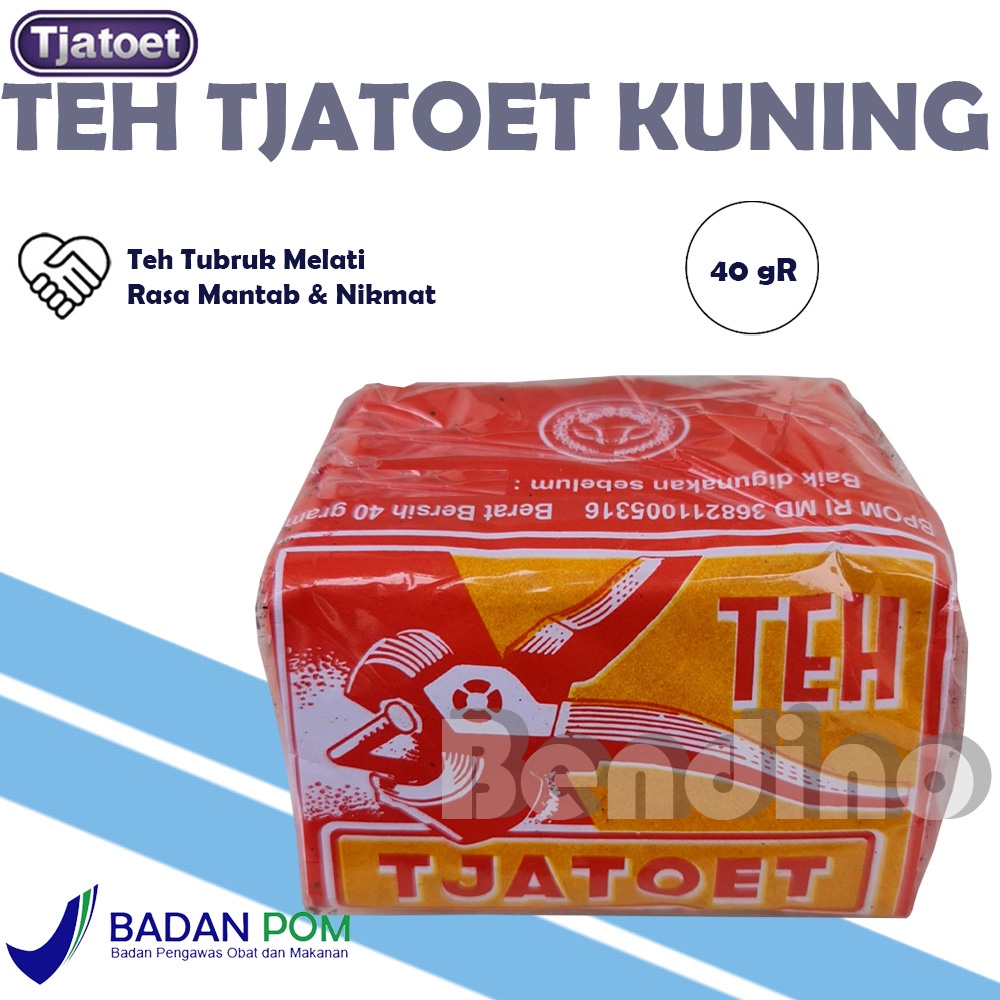 

Teh Tjatoet Kuning 40gram - Teh Melati Bubuk - 2 Tang Jasmine Tea Awur Tubruk 40 gr 40gr 40 gram - Catut