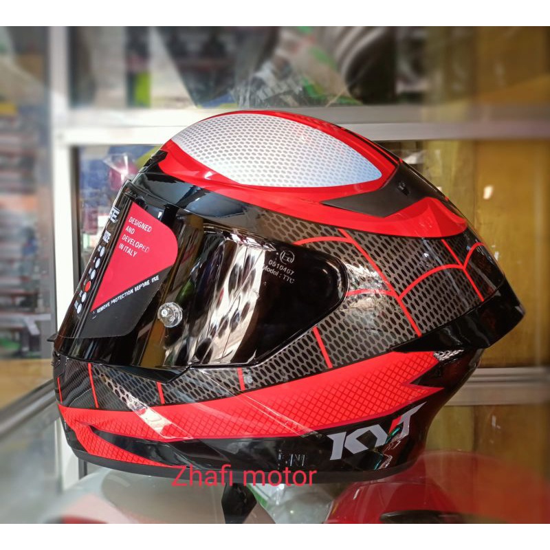 Helm kyt tt course motif marvel spiderman original 100%SNI-DOT(BISA COD)