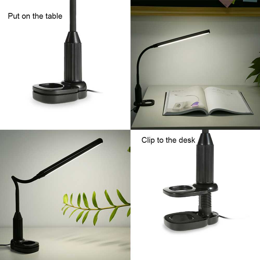 TD-DHA Lampu Meja LED Eye Protection Desk Lamp Clip 24 LED 5W - L1515W