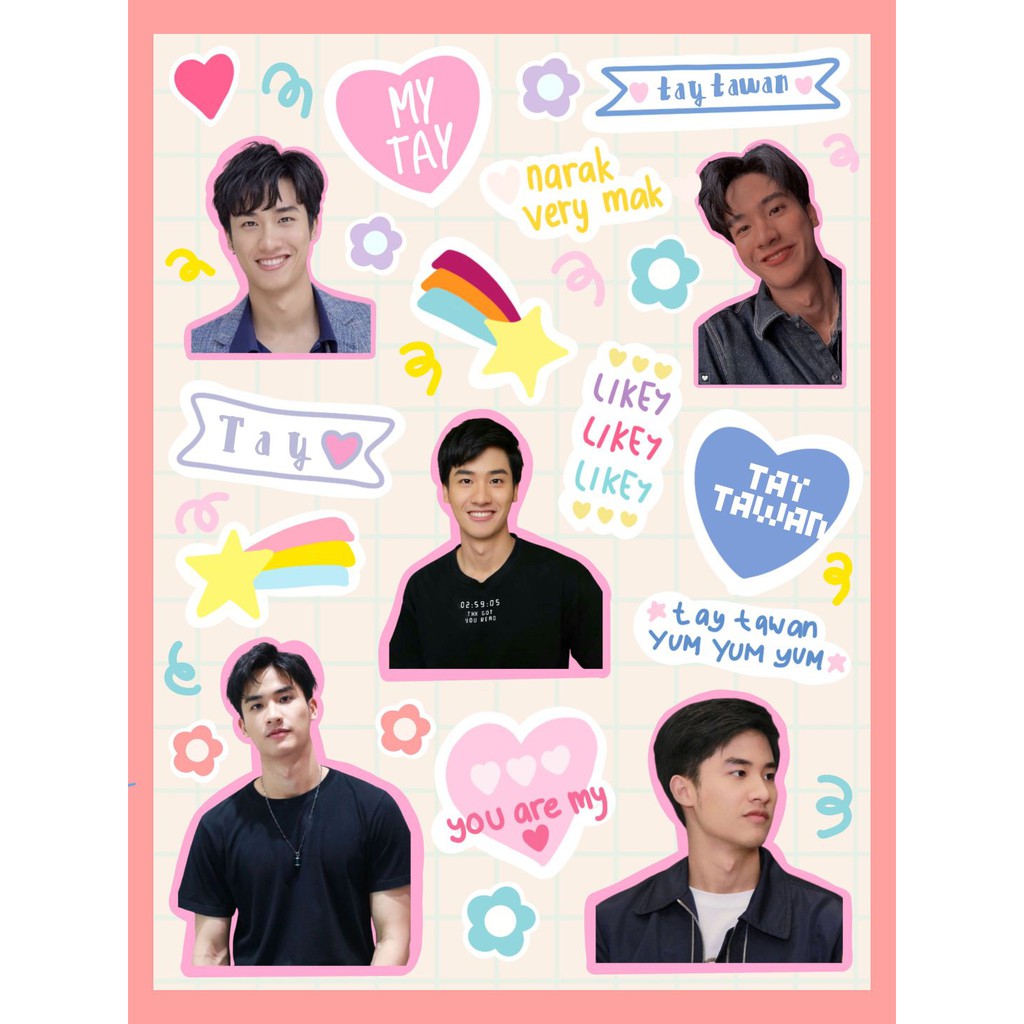 Sticker Thailand 2021 "PINK" | Nanon TayNew Brightwin OFfGun BKPP MewGulf I HolyTrinity GMM Nadao