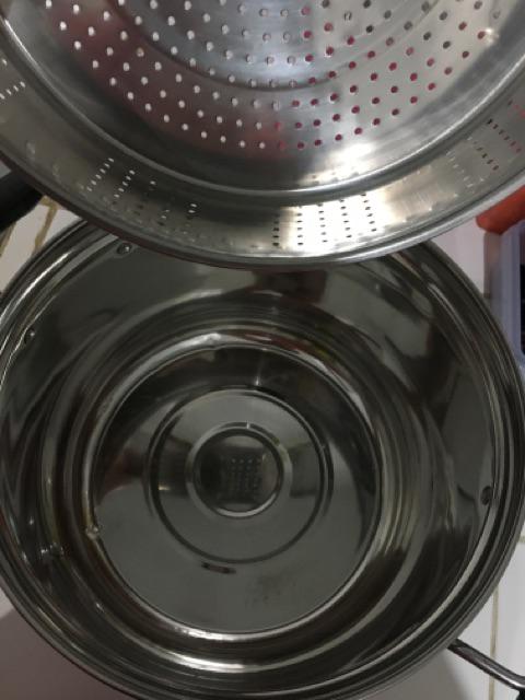 Steamer Dandang High Grade 28 Cm  Japan Style - Steamer Stainless Steell
