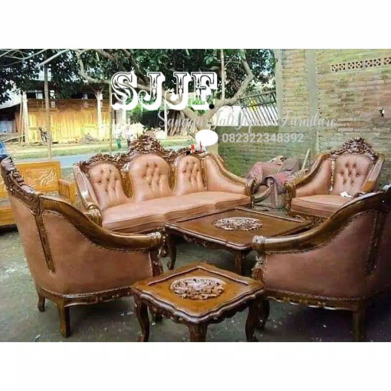 kursi sofa ganesa jati jepara/sofa ganesa jambu/kursi ganesa