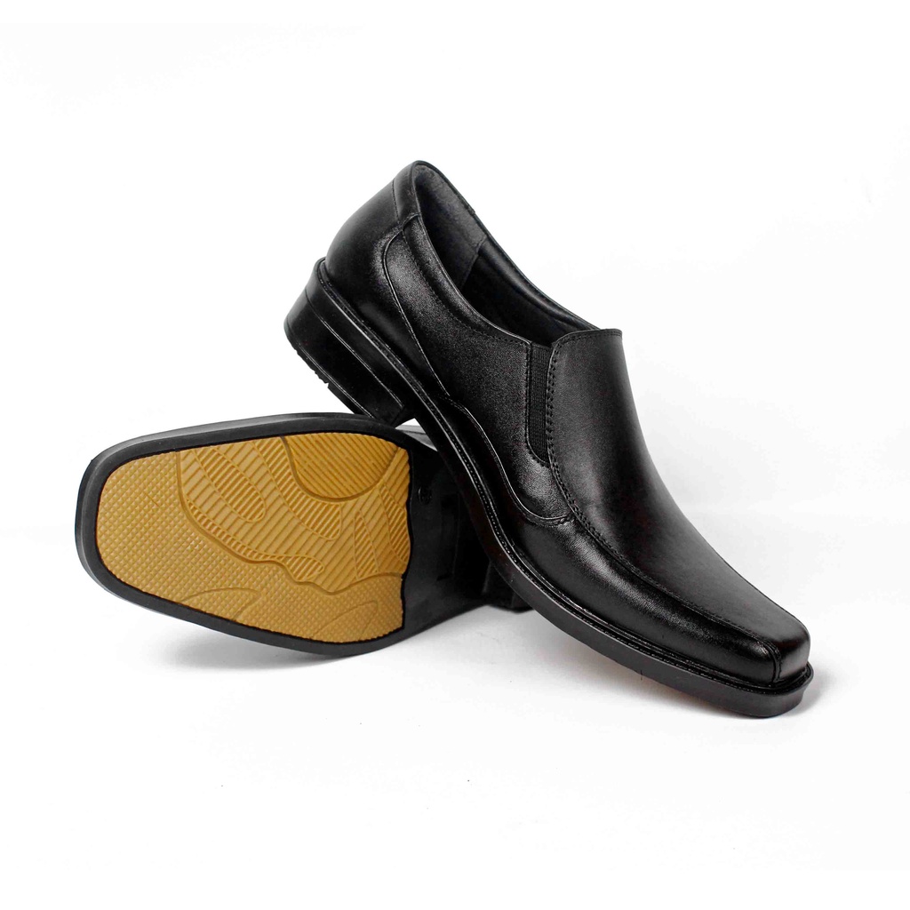 Sepatu Pantofel Pria - Sepatu Kantor - Sepatu Formal - Sepatu Kerja - Sepatu Kulit Sapi Asli AL-19