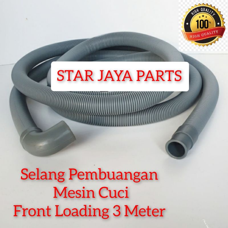 3 METER FRONT LOADING Selang Pembuangan Air Mesin Cuci Front Loading 3 Meter