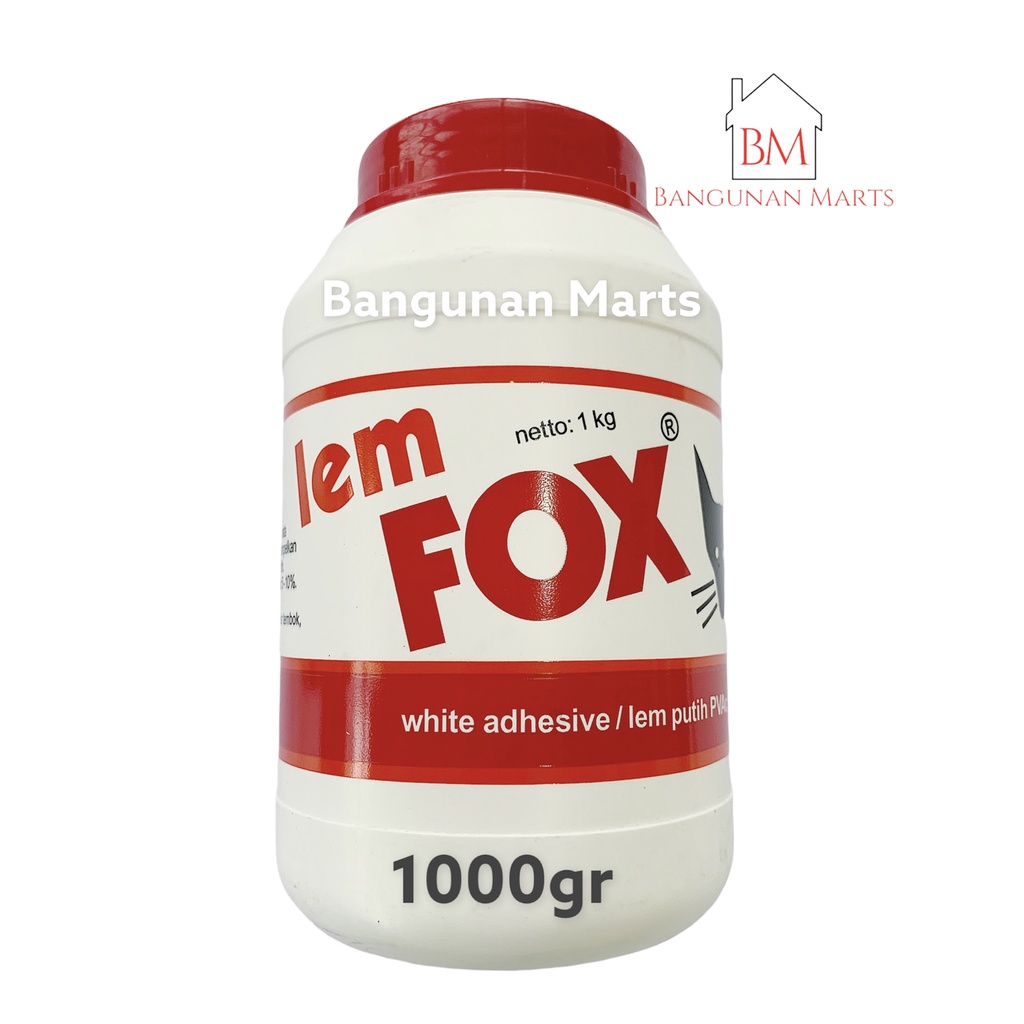 

Lem Fox Putih 1000 gr | Lem Putih PVAC | Lem Kertas 1000Gr | Lem Kayu