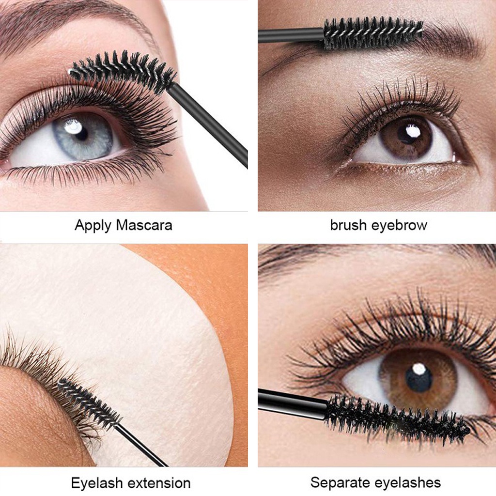 BRGUNIK Sisir Kuas Maskara Spoolie Brush Mascara Wand Sikat Eyelash Extention Bulu Mata Alis Eyebrow Make Up R743