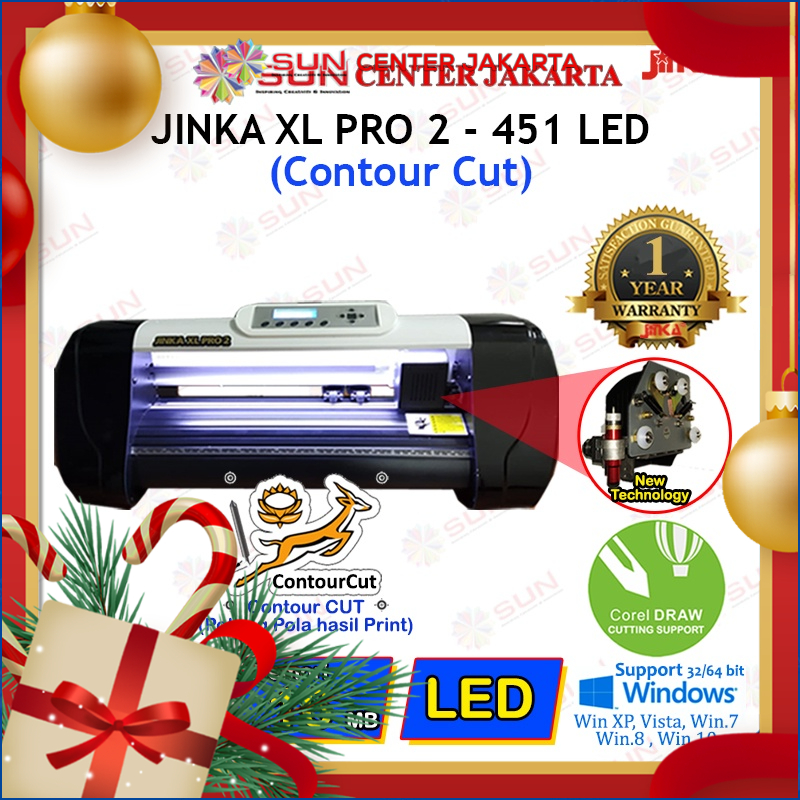 Mesin Cutting Sticker Jinka 451 XL Pro 2 LED ( Contour CUT - Potong Pola Hasil Print )