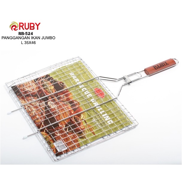 Ruby Panggangan Ikan pemanggang ayam/ikan stainless anti karat