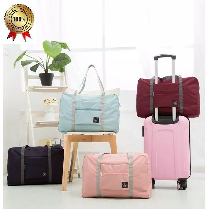 LM-0207 Tas Hand Carry Traveling Bag Besar-Tas Motif Lipat Travel-Tas Travel Lipat Organizer  Waterproof-Bag Foldadle Traveling